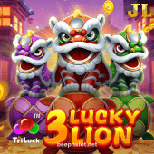 3 Lucky Lion Slot Game Art
